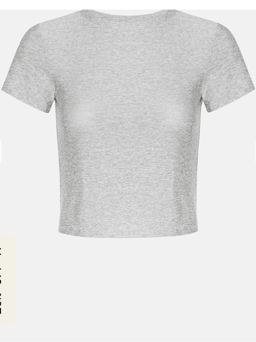 BEYOND YOGA Featherweight Supreme Cropped Tee - Silver Mist